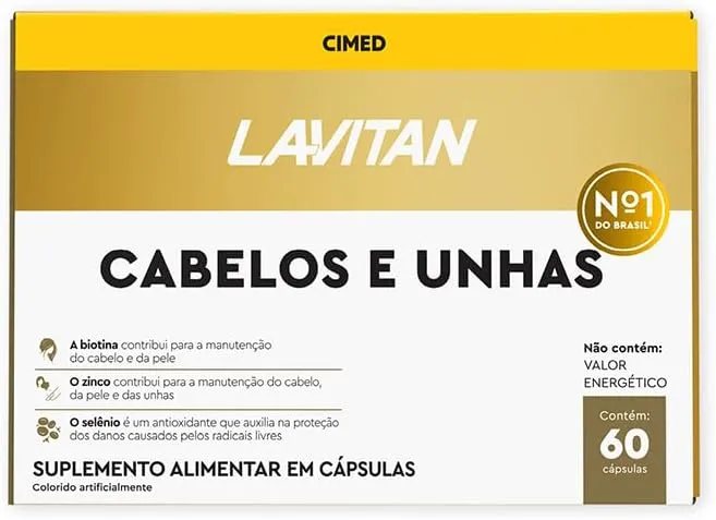 Lavitan Cabelos E Unhas 60 Cápsulas